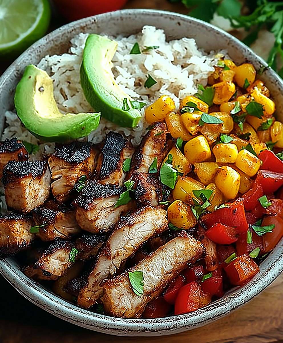 Puten Fajita Schüssel