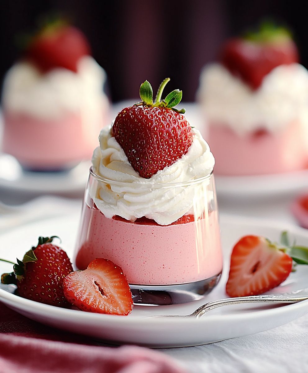 Erdbeermousse selber machen