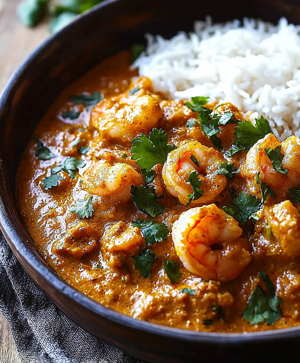 Garnelen Curry aromatisch