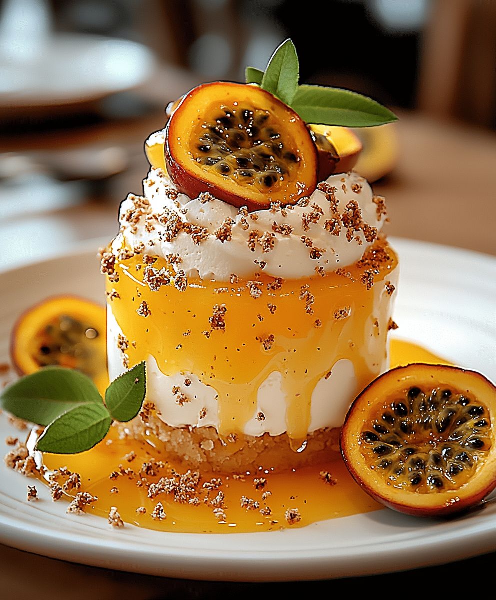 Maracuja Dessert Buttermilch Honig