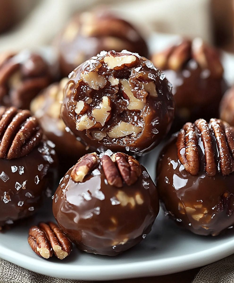 Pekannusskuchen Kugeln backen
