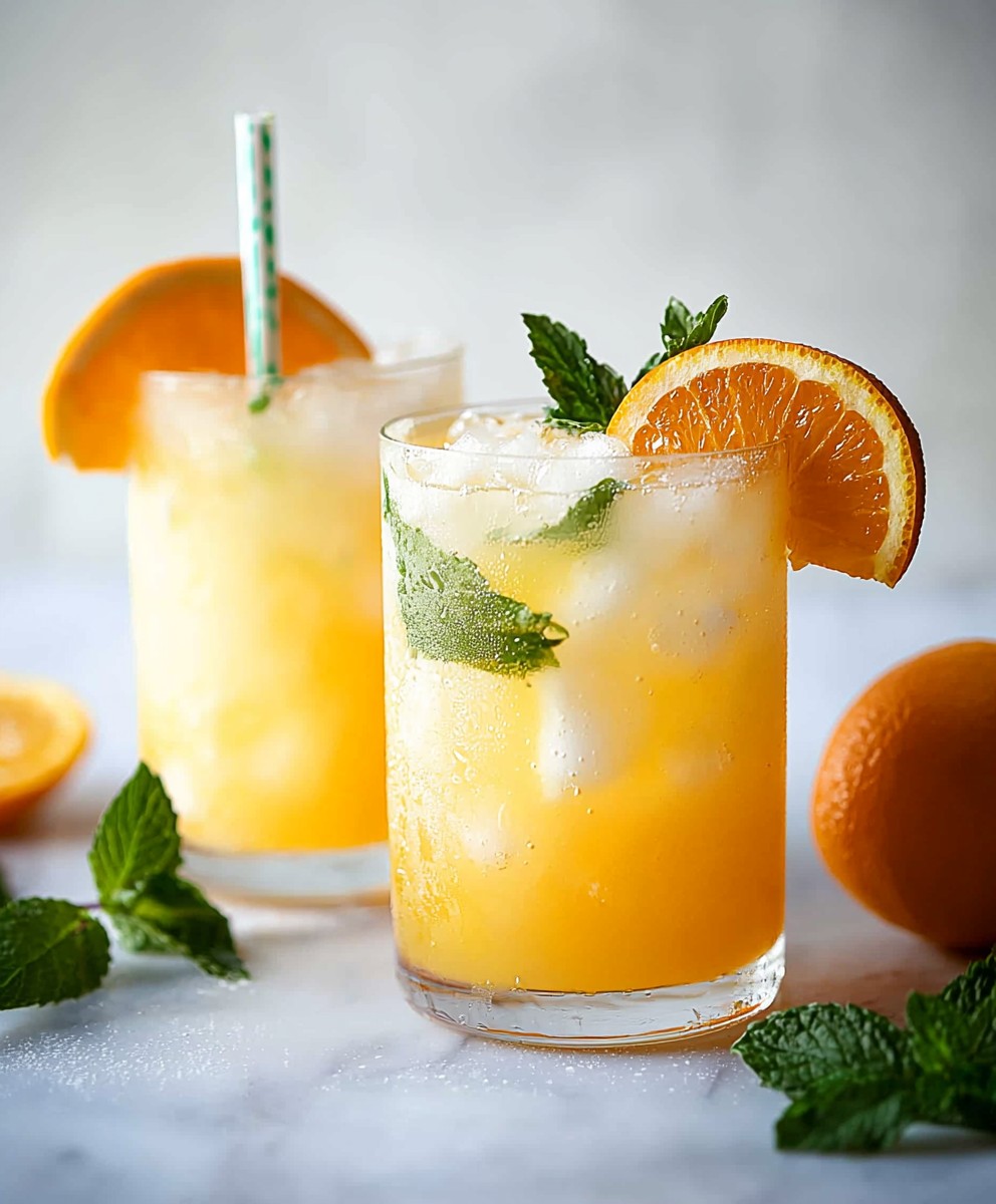 Orangen Kokoswasser Erfrischungsgetränk