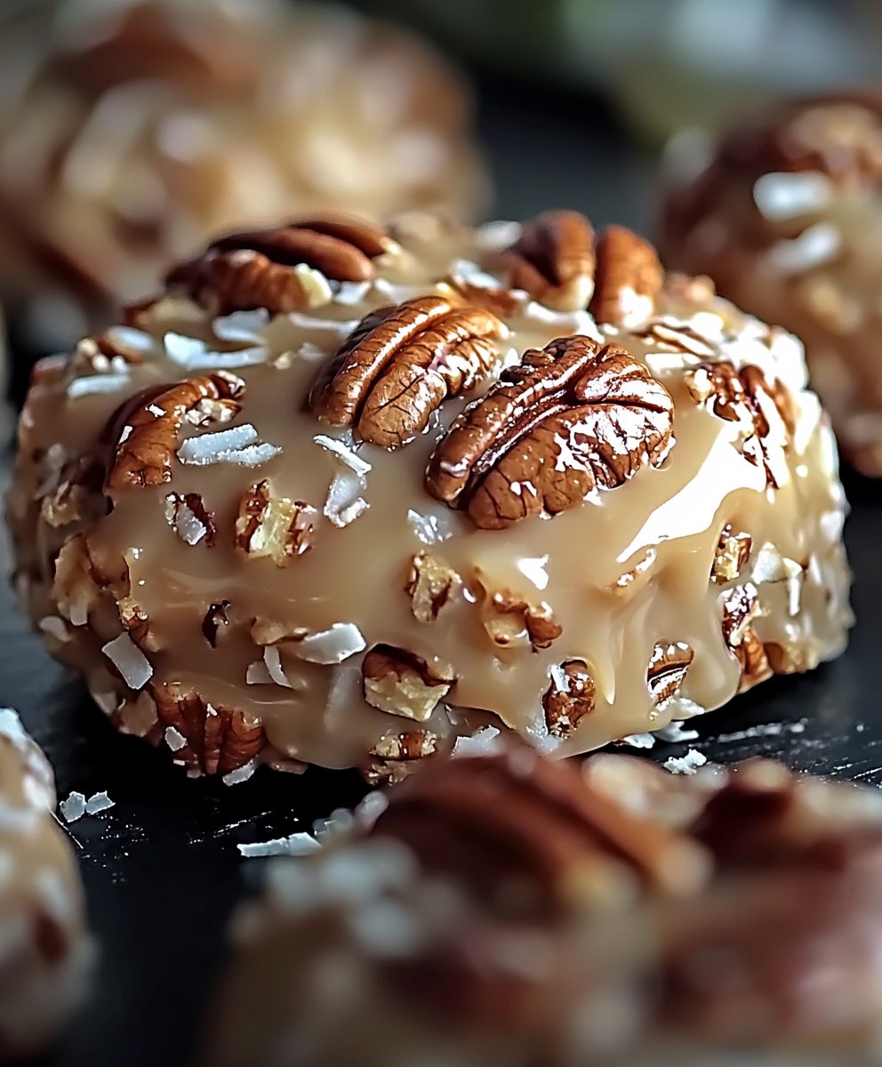 Pekannuss Kokos Pralinen Kekse