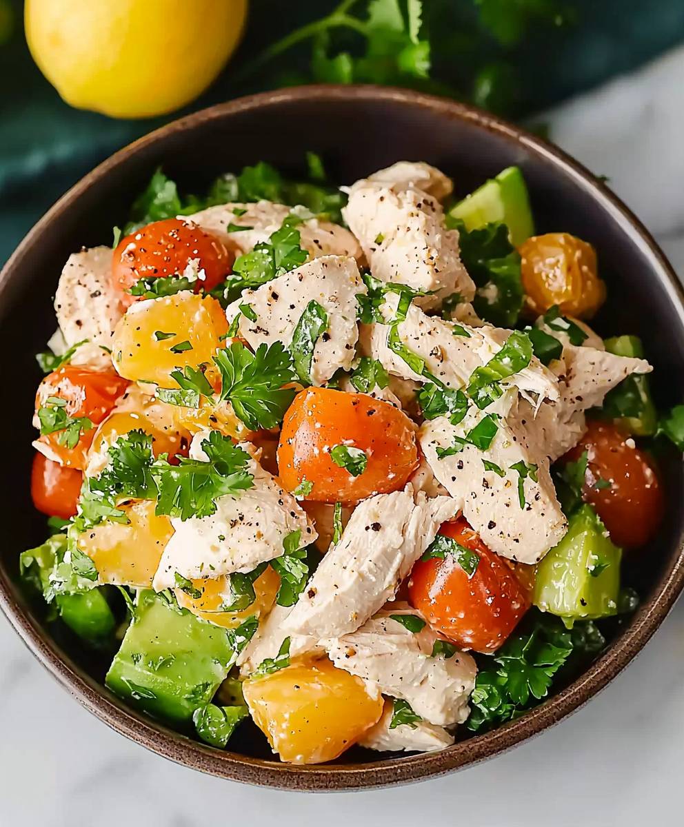 Hähnchensalat einfach zubereiten