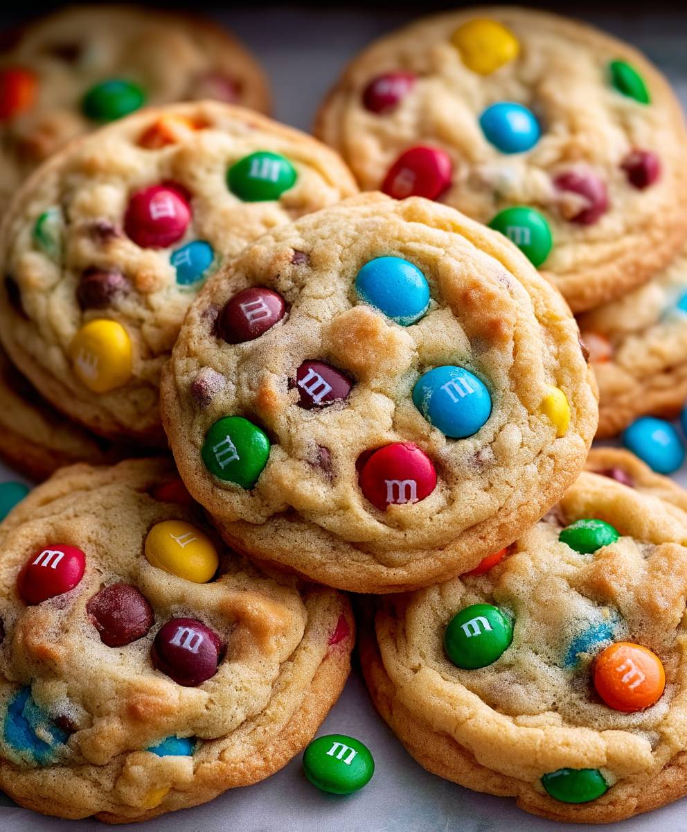 M und M Kekse backen