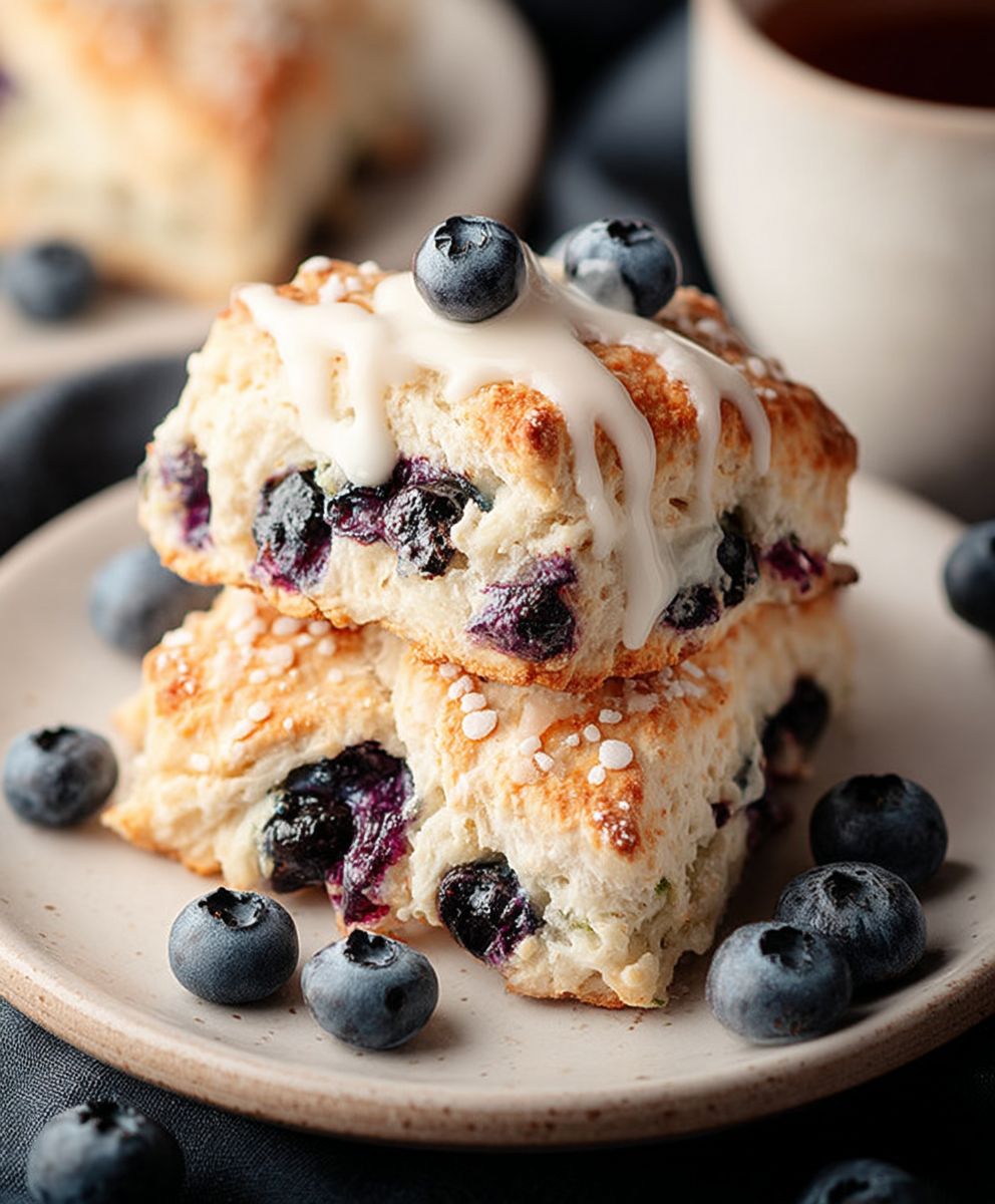 Blaubeer Scones backen