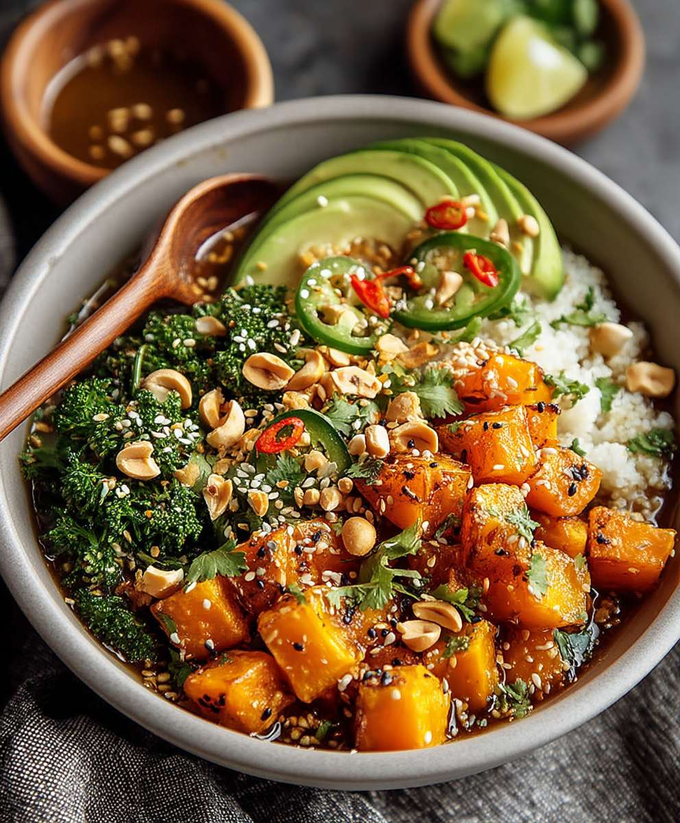 Thai Erdnuss Süßkartoffel Schalen