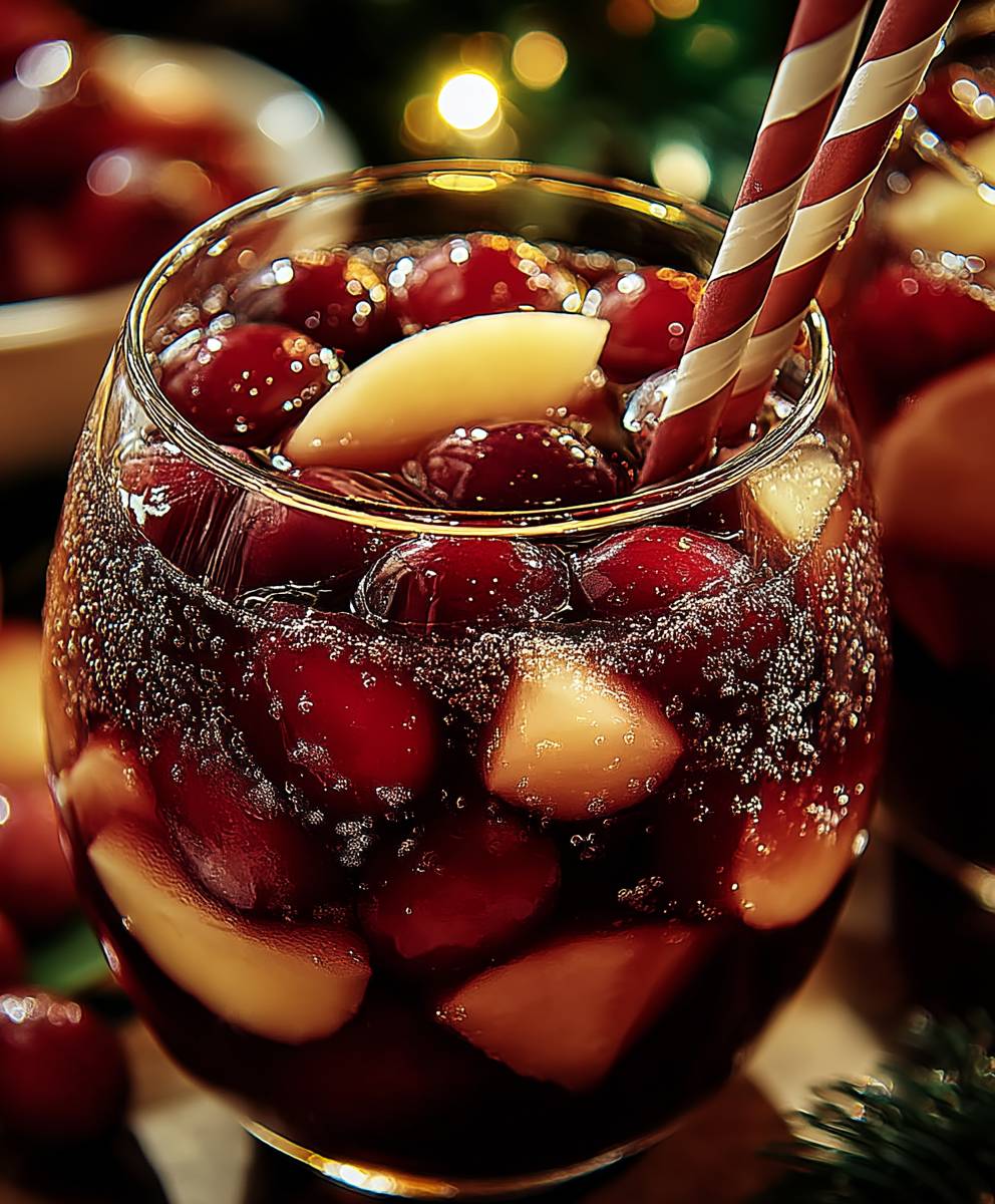 Alkoholfreier Weihnachtssangria