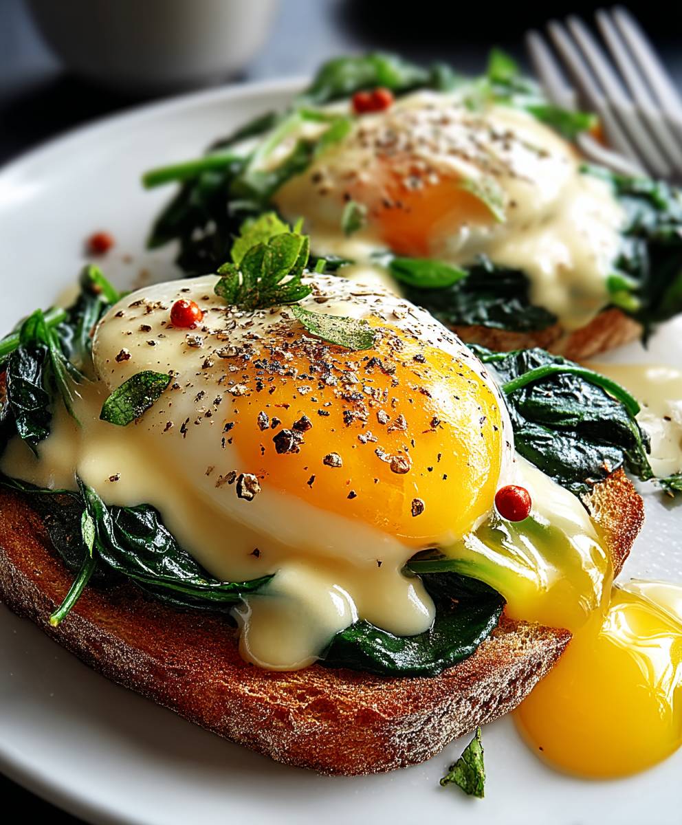 Eier Florentine Sauce perfekt