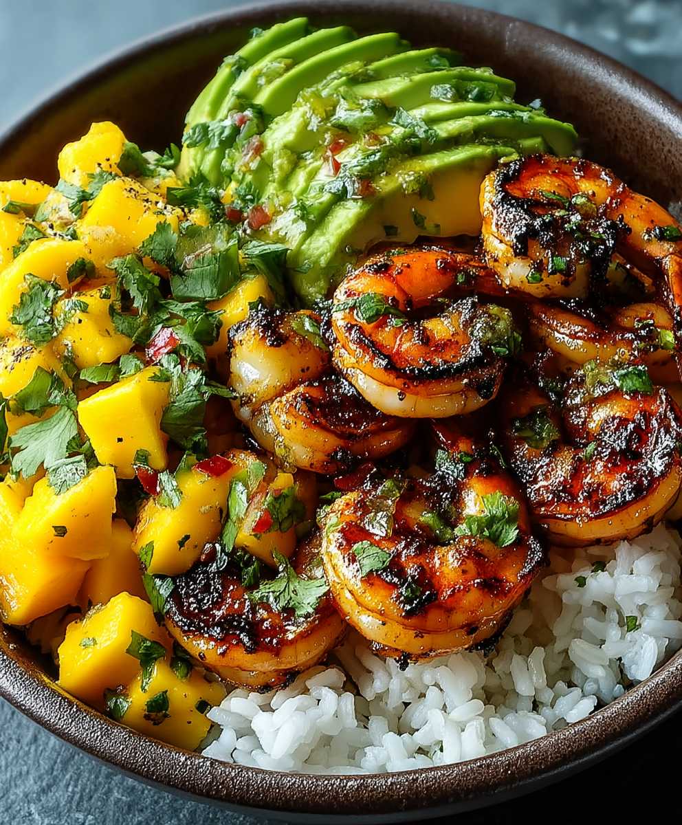 Chipotle Garnelen Mango Avocado