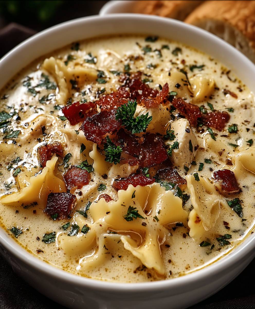 Hähnchen Lasagne Suppe