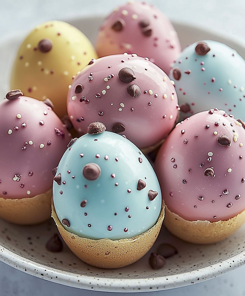 Pastell Schokoladeneier selber machen