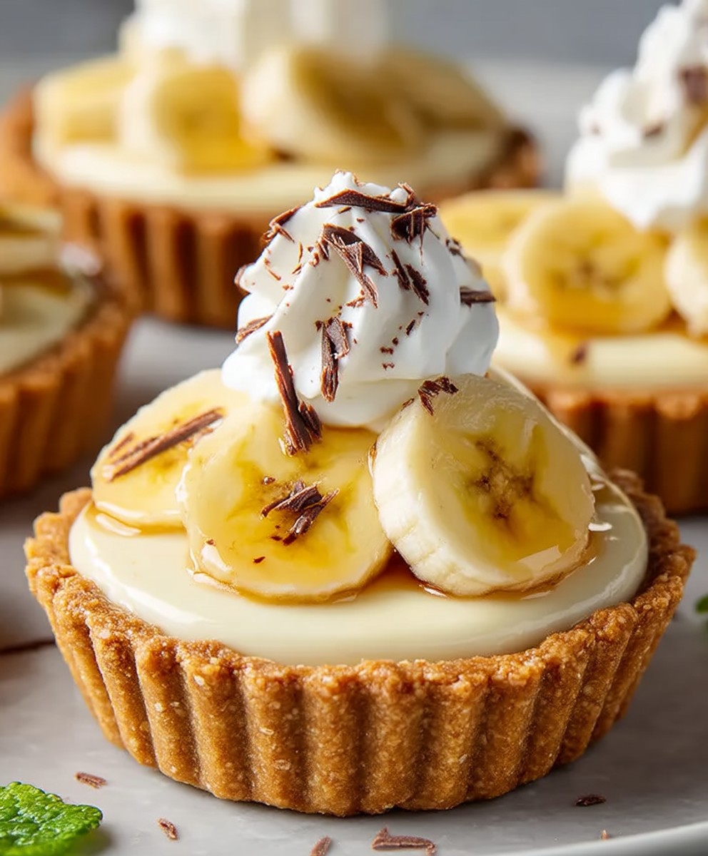 Bananencreme Törtchen ohne Backen