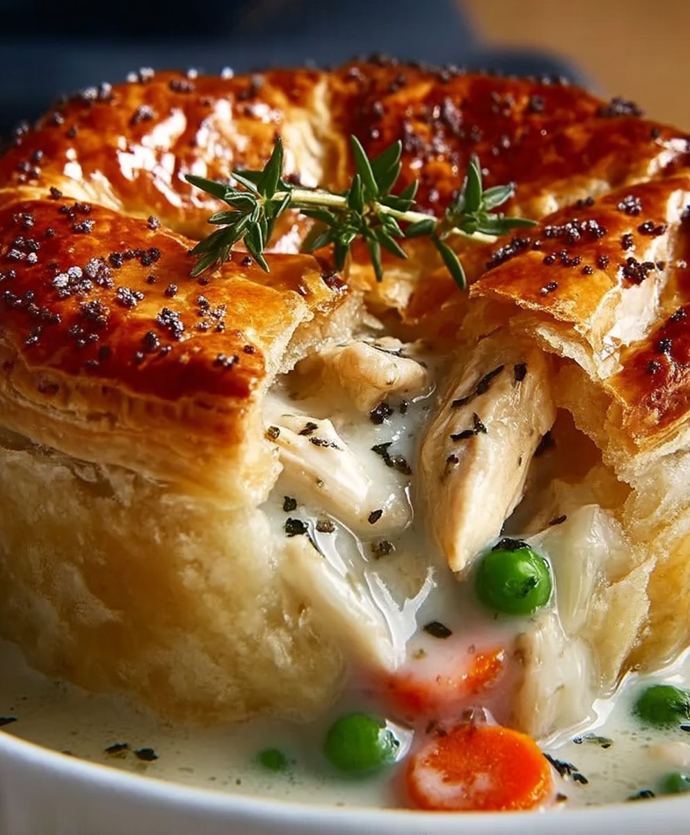 Cremiger Hähnchen Pot Pie