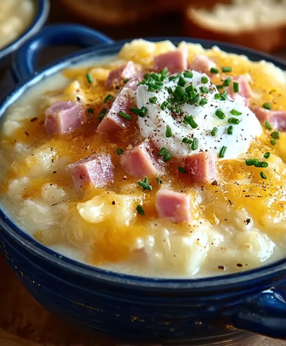 Schinken Käse Blumenkohl Suppe