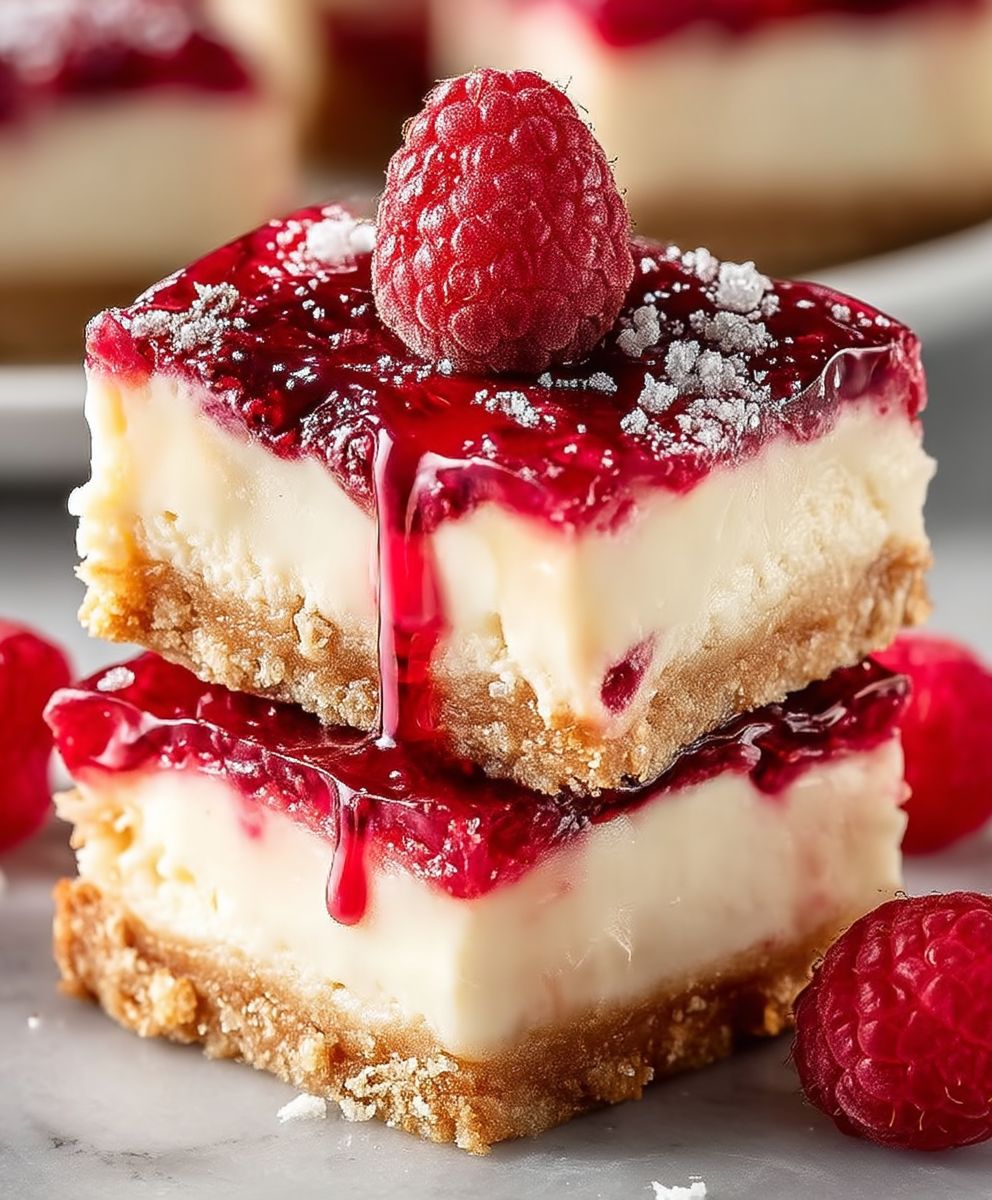 Himbeer Käsekuchen Riegel