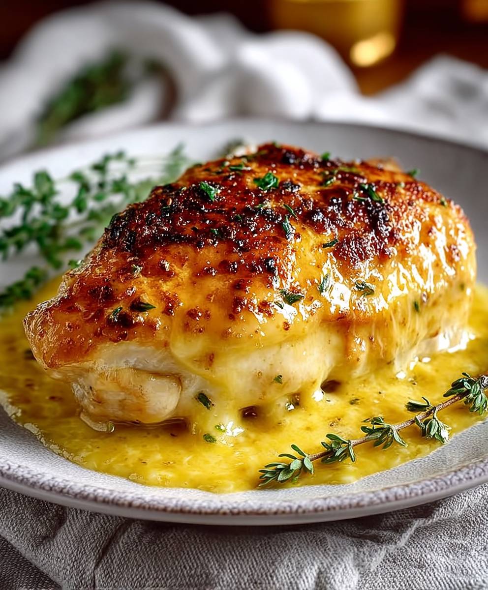 Buttergebackenes Hähnchen