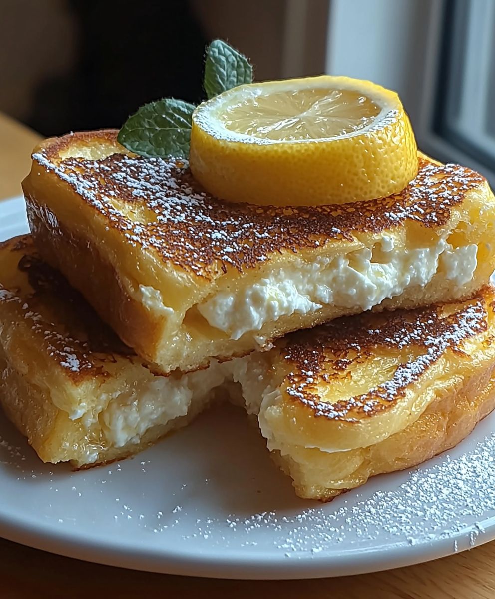 Zitronen Ricotta French Toast