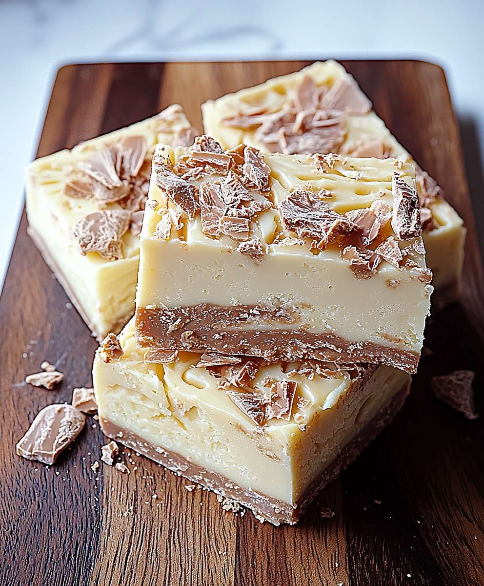Weiße Schokolade Crackle Fudge
