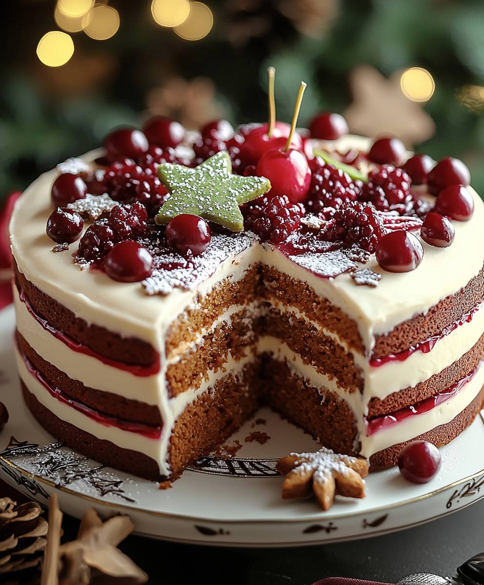 Fruchtiger Lebkuchenkuchen backen