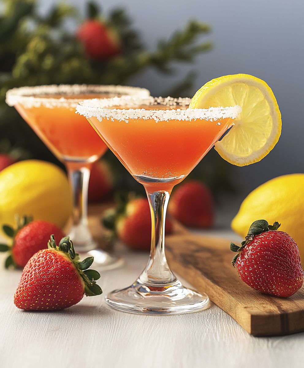 Erdbeer Zitronen Martini