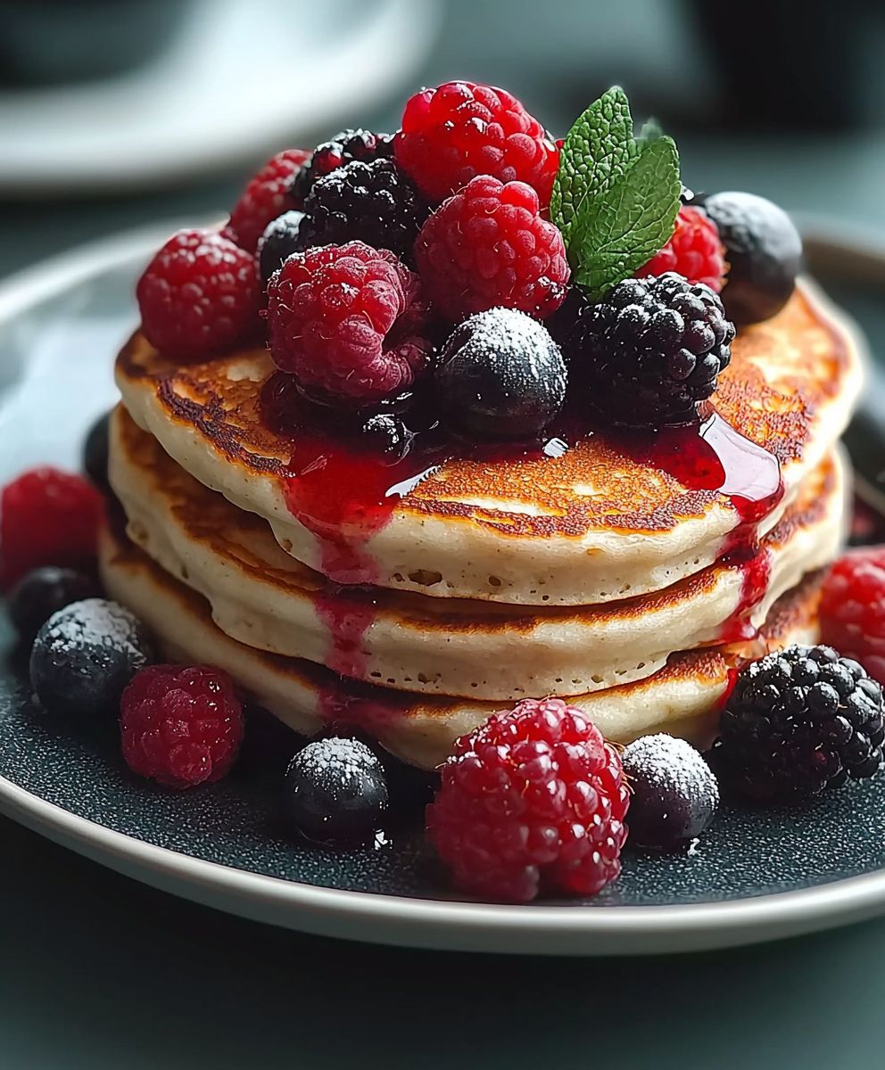 Quarkpfannkuchen mit Beeren