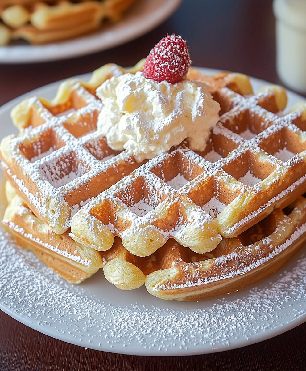 Belgische Hefe Waffeln knusprig