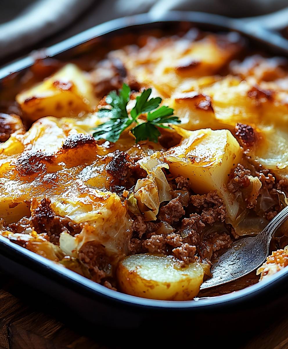 Spitzkohl Hackfleisch Auflauf Kartoffeln