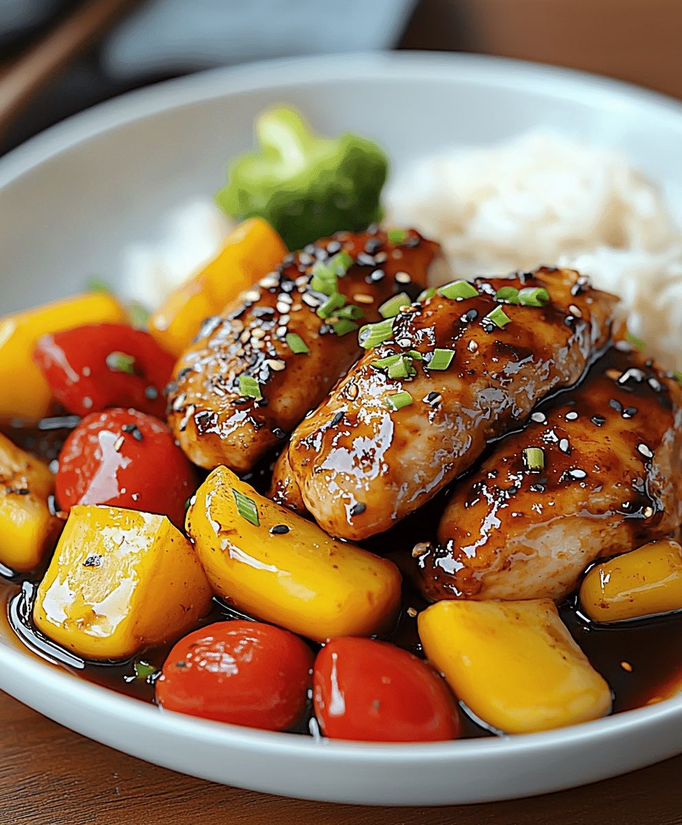 Teriyaki Hähnchen Gemüse