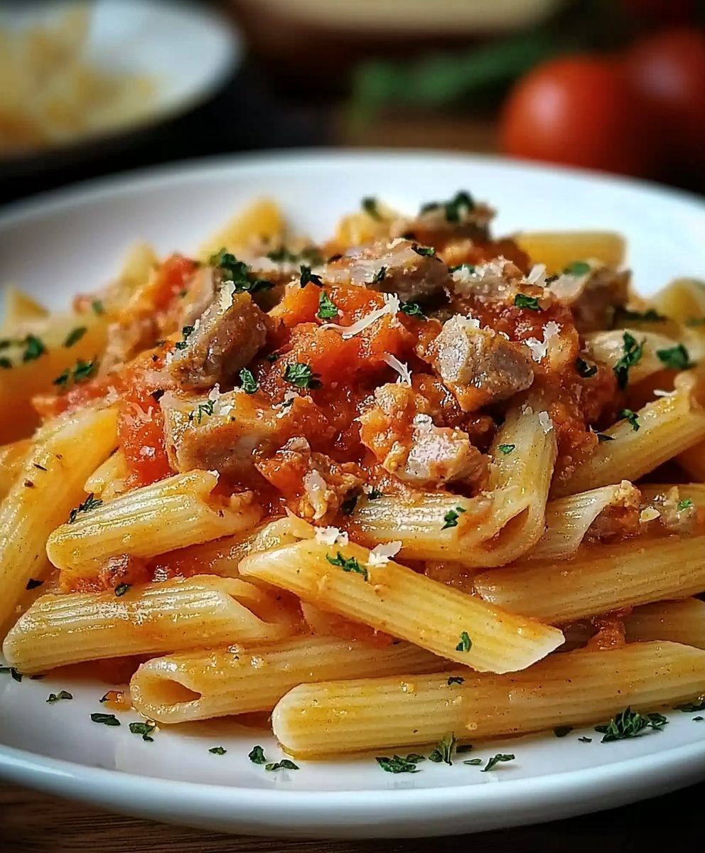 Thunfisch Tomatensauce Nudeln