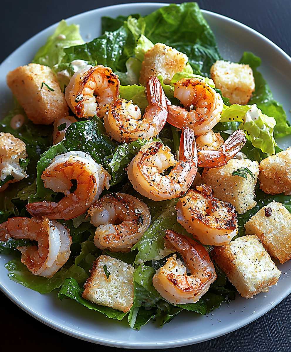 Caesar Salat Garnelen