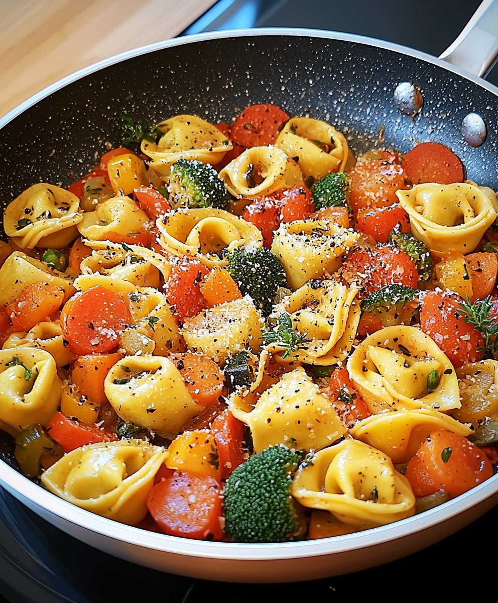 Tortellini Gemüsepfanne einfach