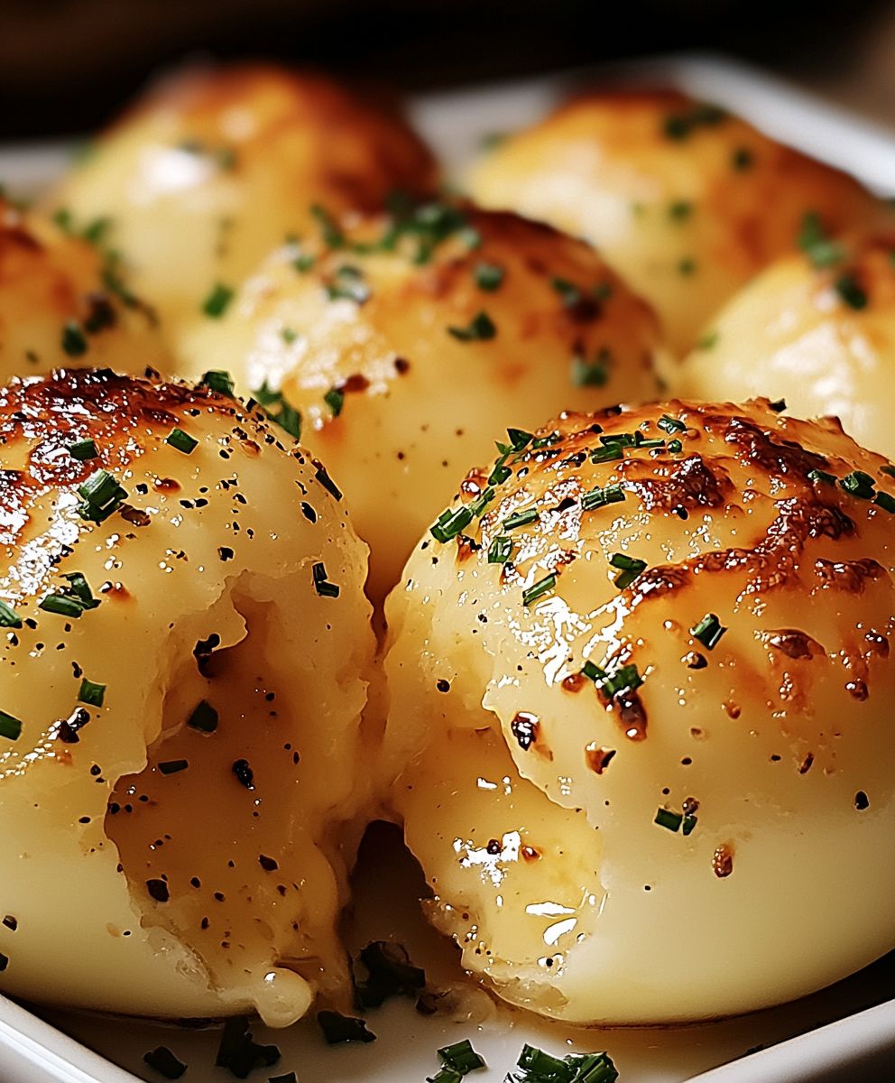 Käsige Knoblauchbomben