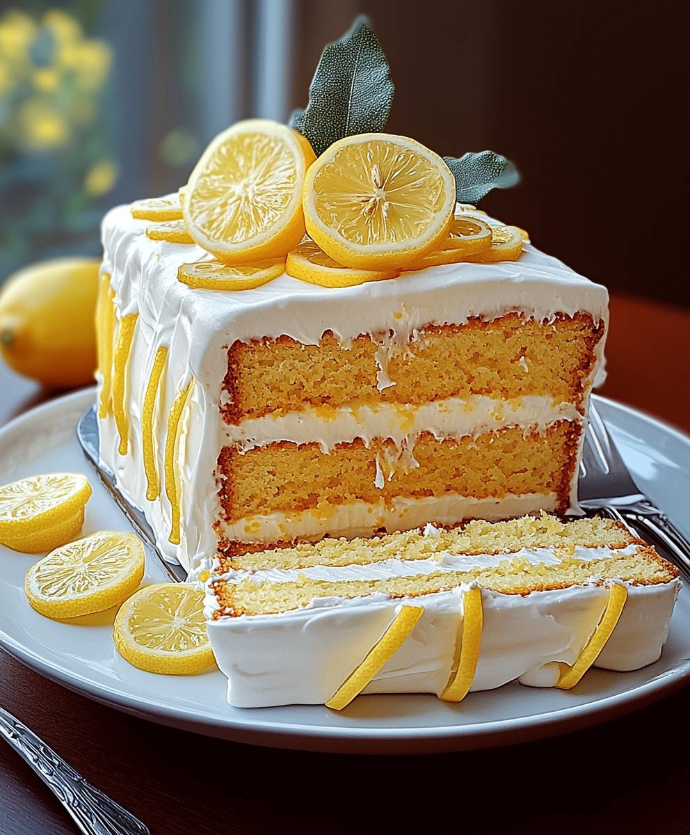 Zitronenkastenkuchen backen