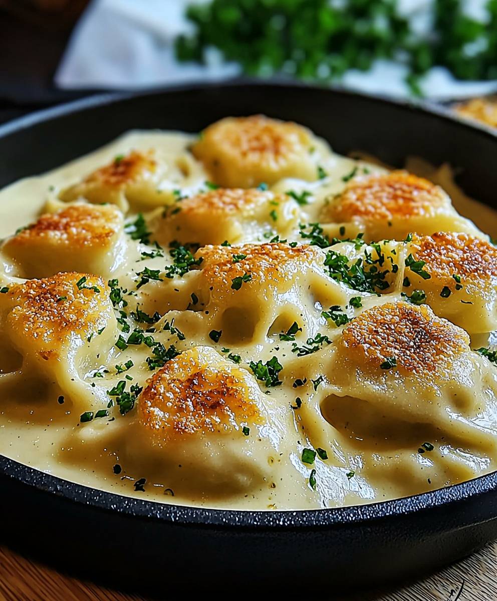 Maultaschen Käse Sahne Soße