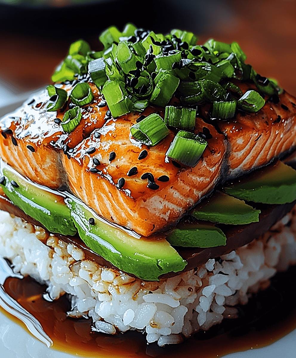 Teriyaki Lachs Avocado Reis