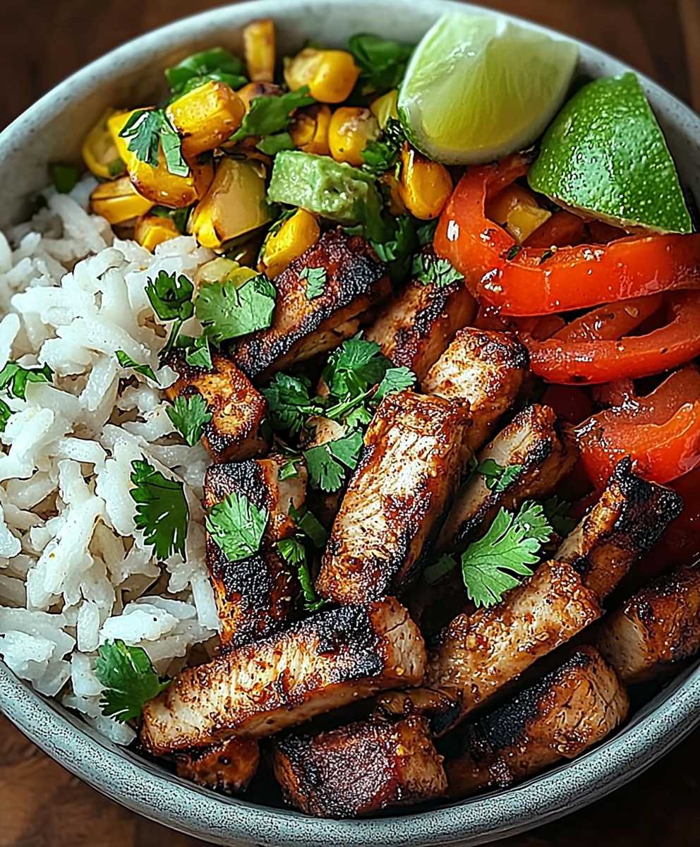 Puten Fajita Schüssel