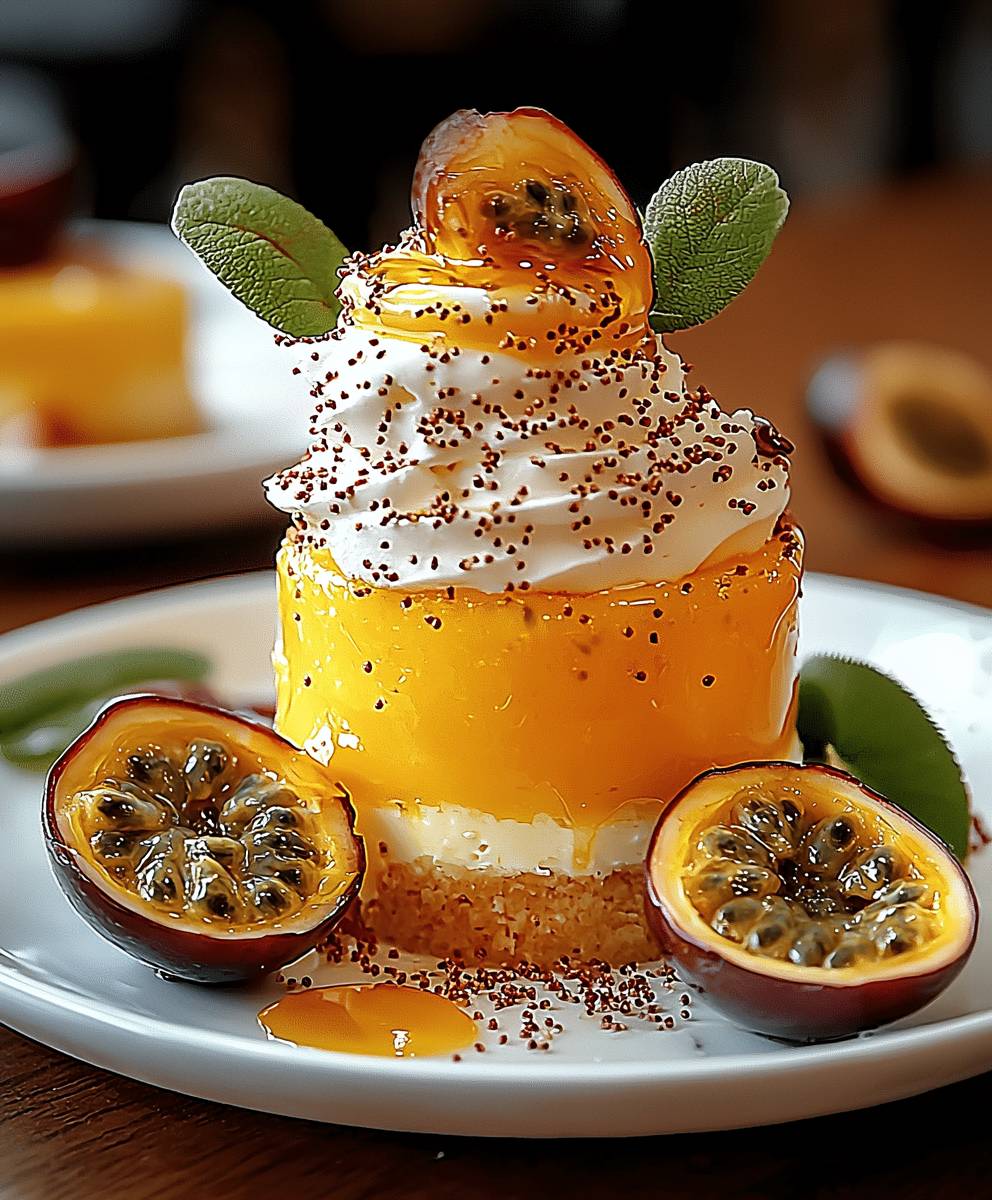 Maracuja Dessert Buttermilch Honig