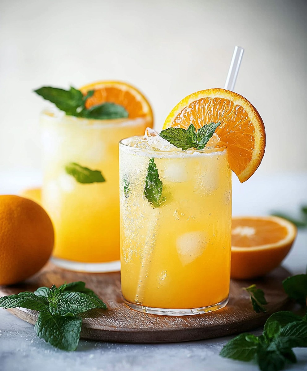 Orangen Kokoswasser Erfrischungsgetränk