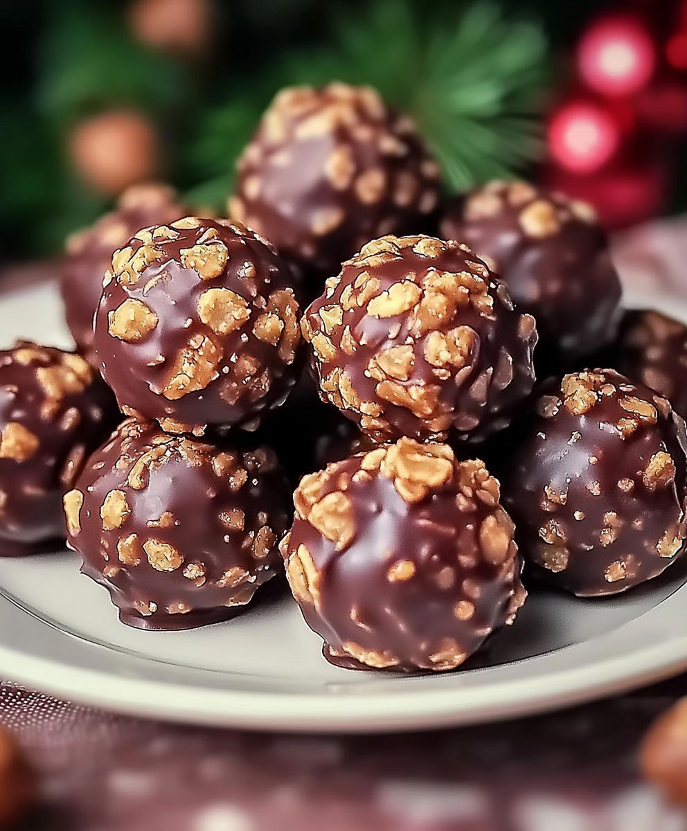 Erdnussbutter Bällchen selber machen