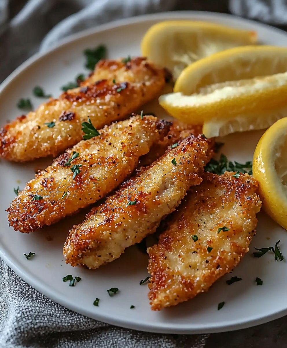Hähnchenschnitzel Heißluftfritteuse knusprig