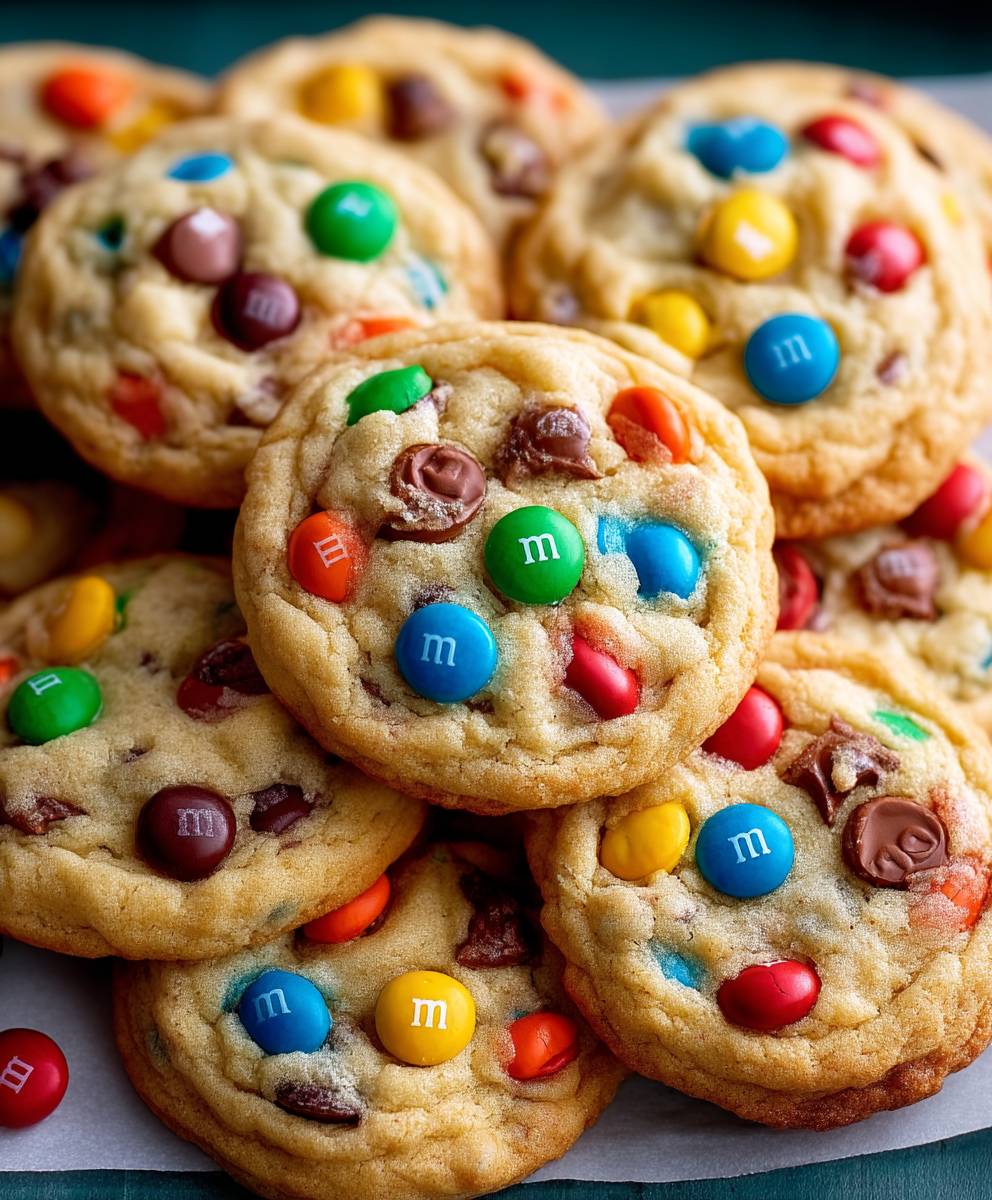 M und M Kekse backen