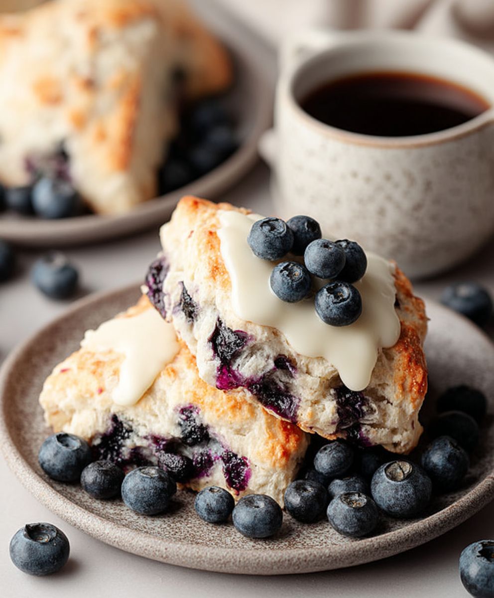 Blaubeer Scones backen