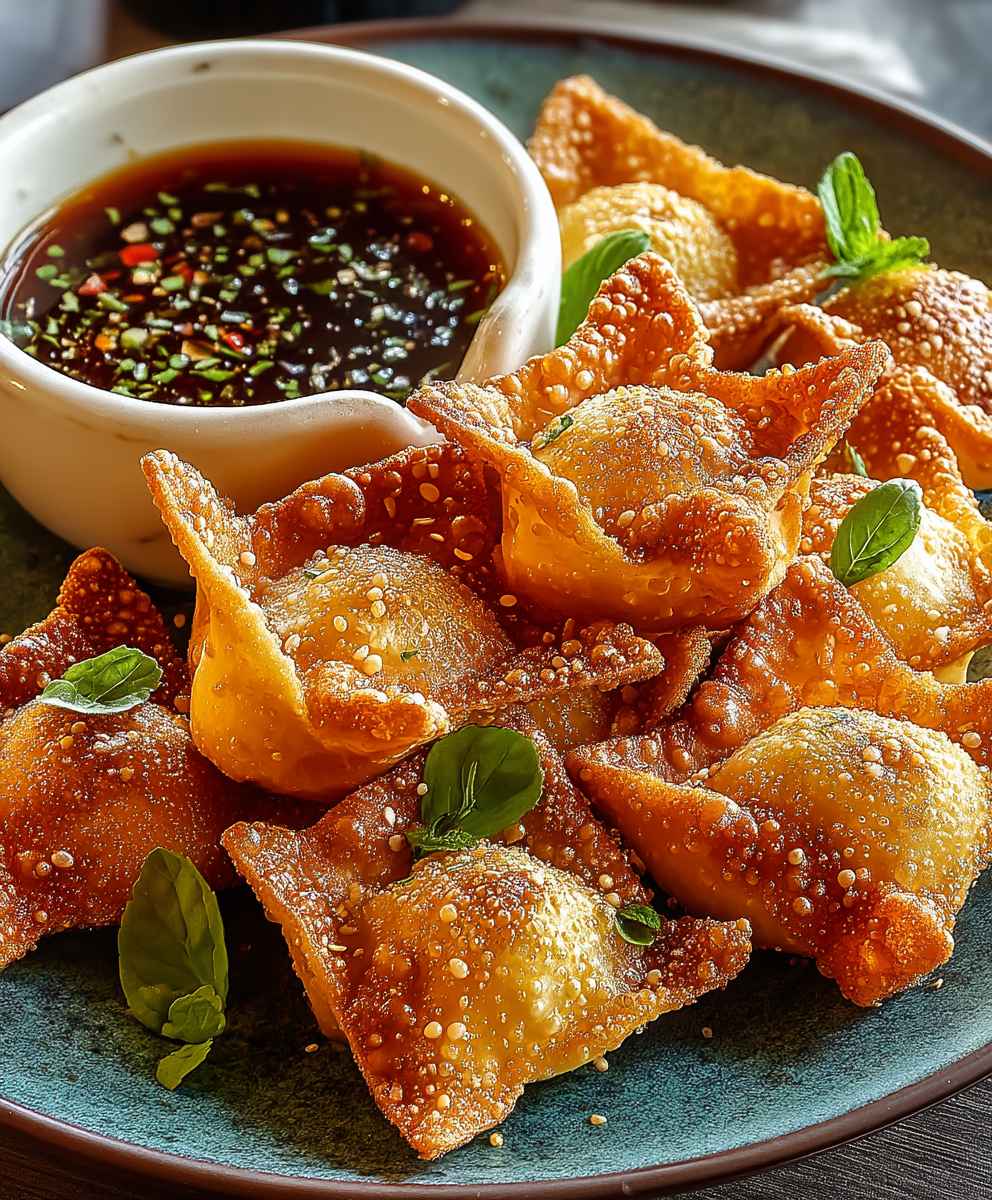 Süßmais Wontons knusprig backen