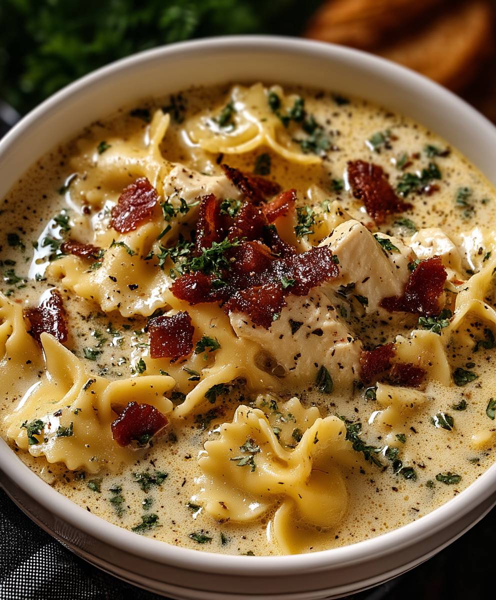 Hähnchen Lasagne Suppe