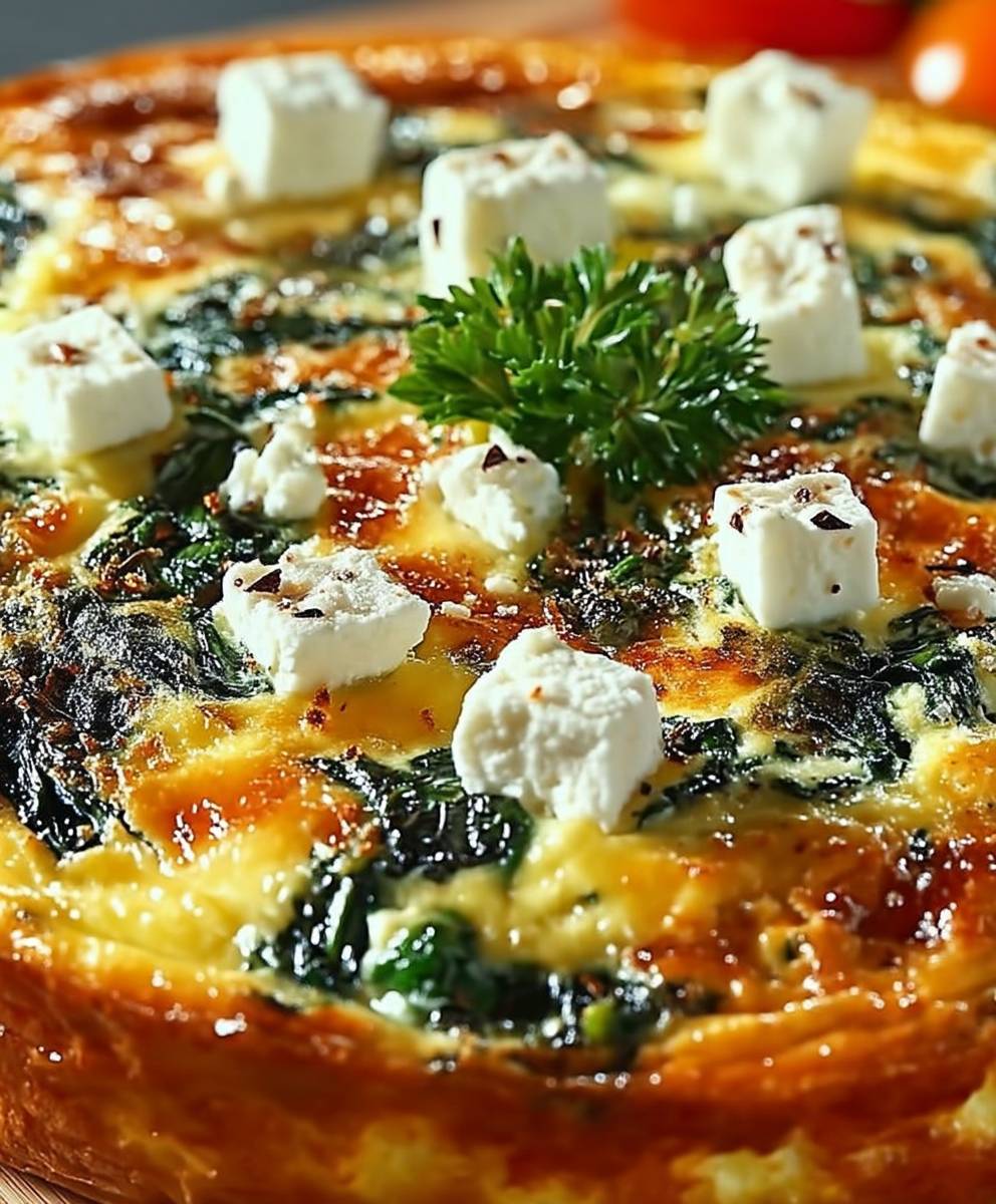 Hüttenkäse Spinat Quiche