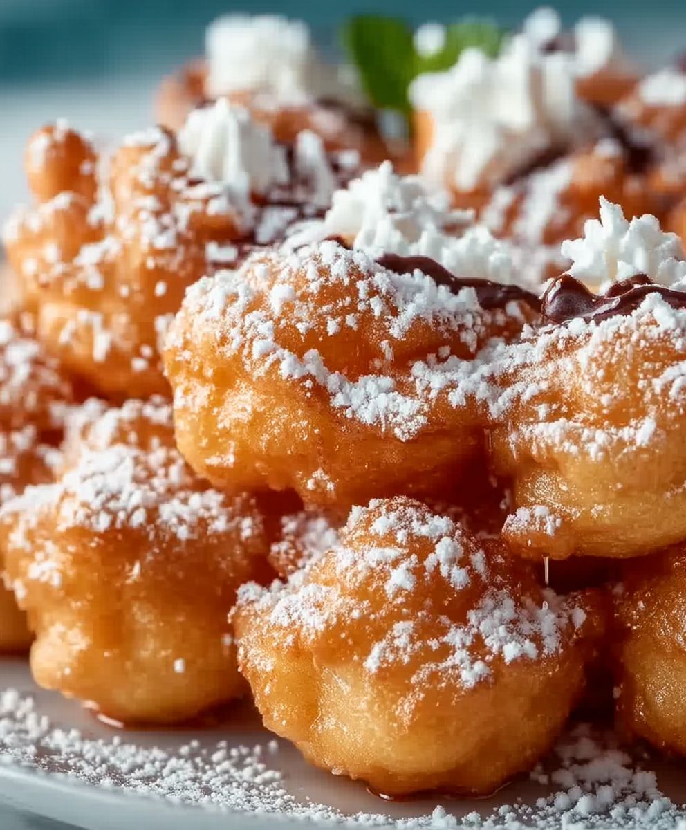 Trichterkuchen Häppchen selber machen