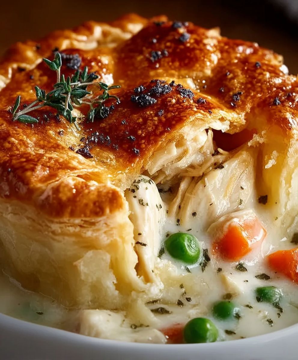 Cremiger Hähnchen Pot Pie