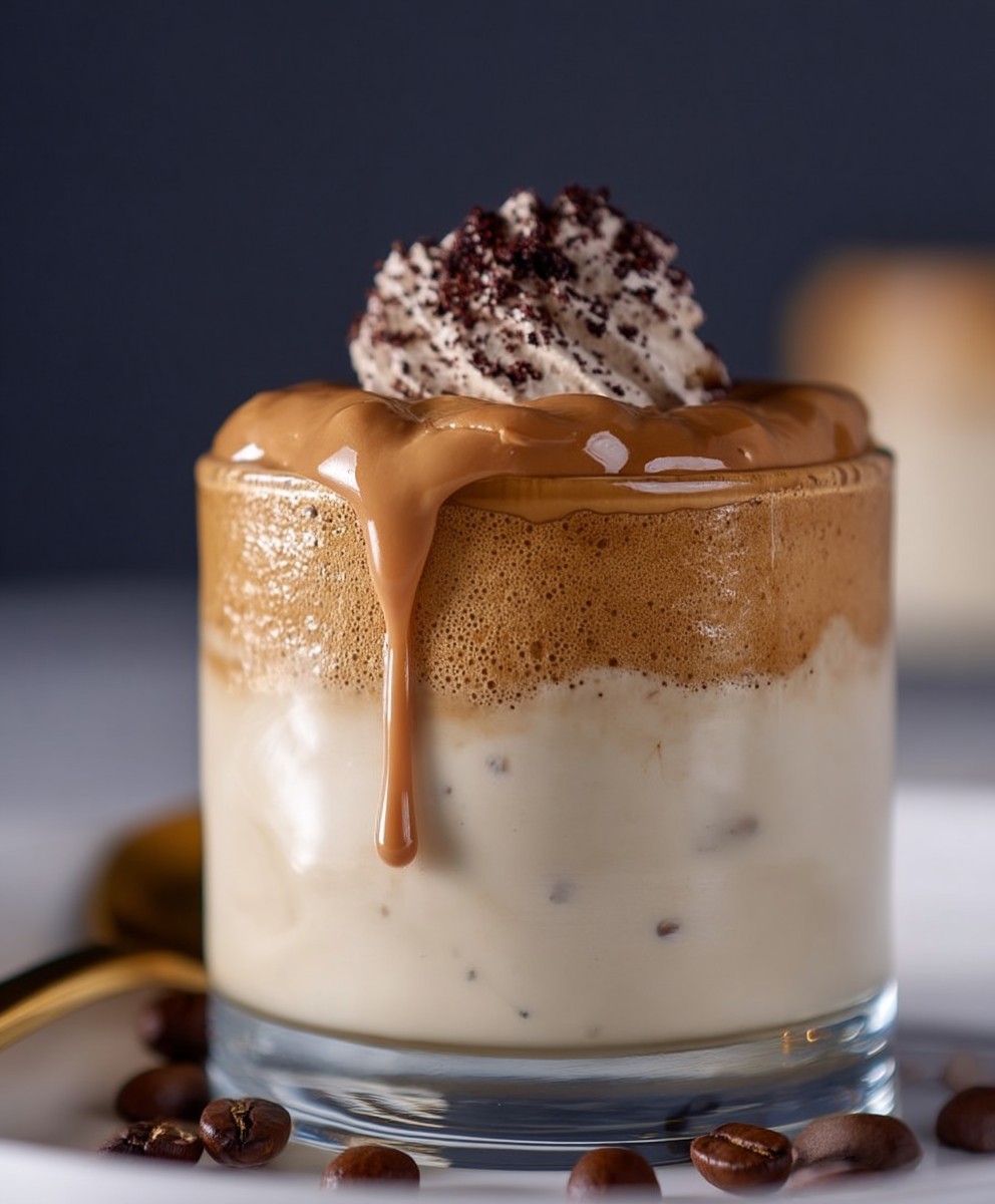 Dalgona Kaffee cremig