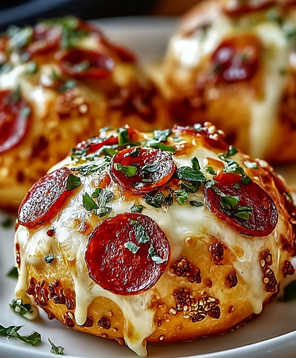 Peperoni Pizza Bomben